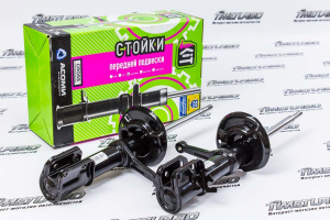 Стойки передние АСОМИ KIT Cross газомаслянные, с завышением 15 мм для Лада Калина 2 Кросс, Гранта FL Кросс