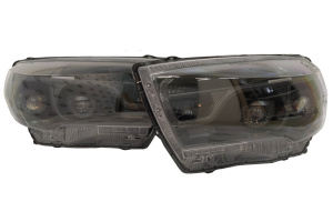 Тюнинг фары Black Style 4 Bi-LED линзы Aozoom 1.8 дюйма для Лада Веста