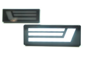 LED диодные белые 3 полосы повторители поворота для Лада Нива 4х4