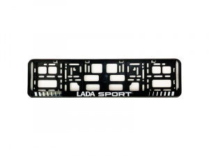 Рамка для номера LADA Sport белая
