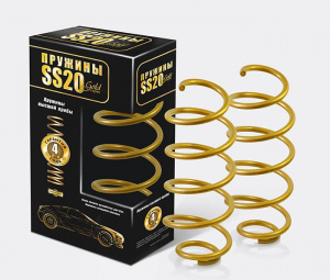 Пружины передней подвески SS20 Gold Progressive холодной навивки для Лада Калина, Гранта, Калина 2