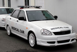 Передняя юбка SAFETY CAR для Лада Приора Без покраски