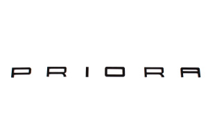 Шильдик черный Priora в стиле Porsche для Лада Приора
