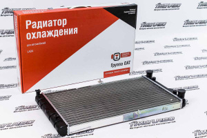 Радиатор охлаждения двигателя ДААЗ алюминиевый для ВАЗ 2110-2112 карбюраторный двигатель