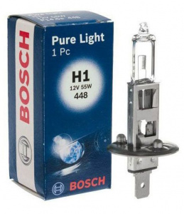 Автолампа H1 BOSCH PURE LIGHT 55W