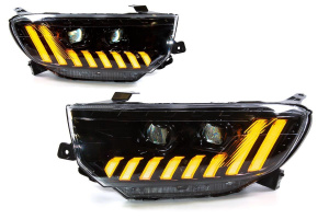Тюнинг фары в стиле Audi для Лада Гранта FL Тюнинг фары в стиле Audi для Лада Гранта FL